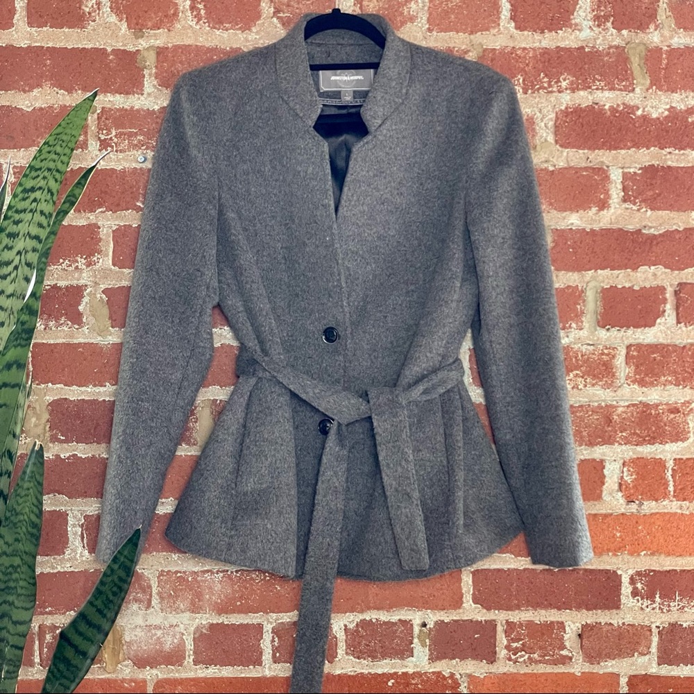 Large Gray Johnston and Murphy wool blend blazer